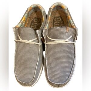 Hey Dude Wally Eco Wally Knit men's shoes in a cobblestone color Beige Sz 10